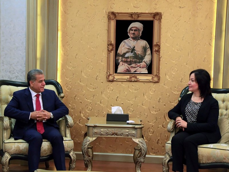 سهرۆكی پهرلهمان پێشوازى له بهرپرسی فهرمانگهى پهیوهندییهكانی دهرهوهى ههرێم دهكات